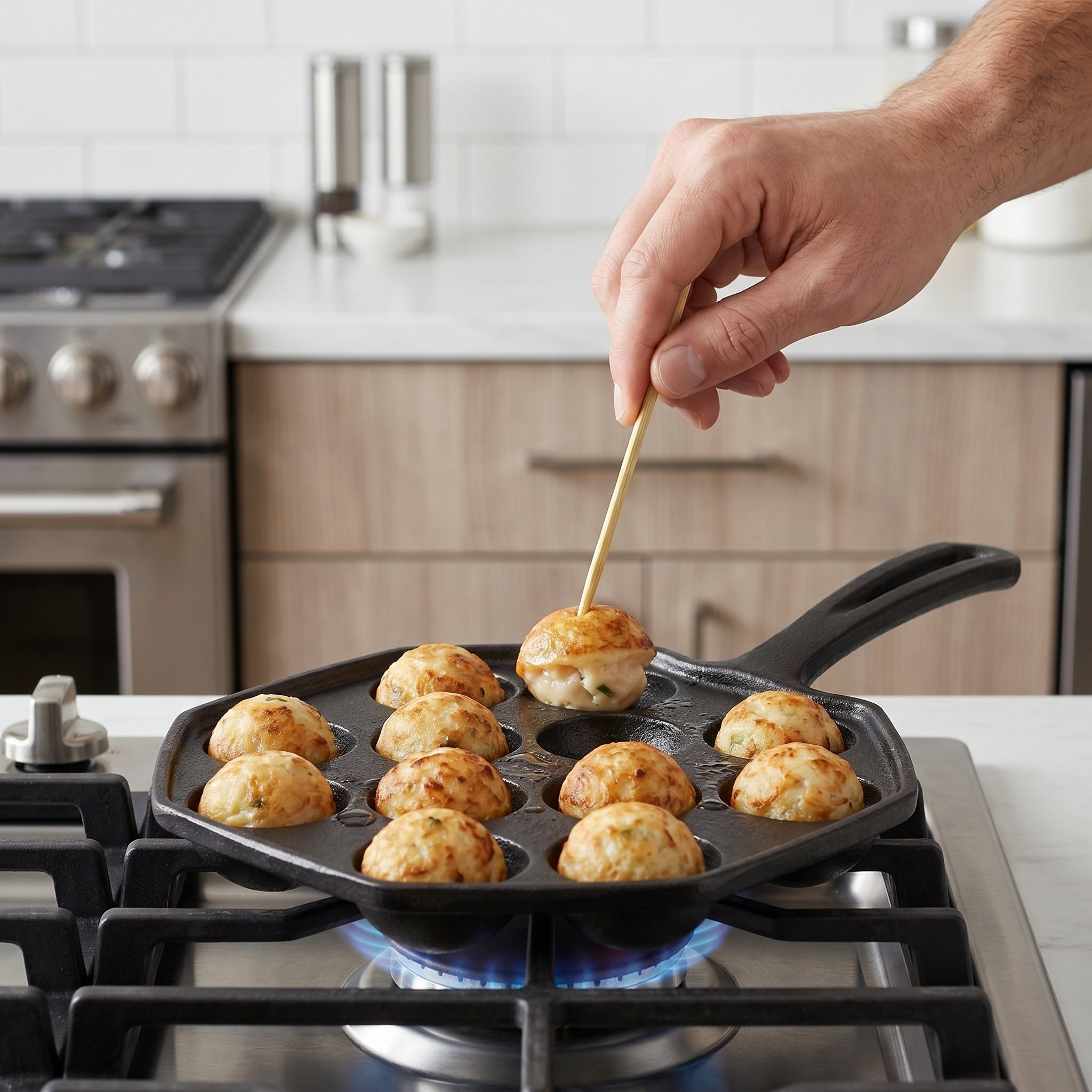 12 Molds Takoyaki Pan Cast Iro - огляд і ціна Takoyaki Grill Plate
