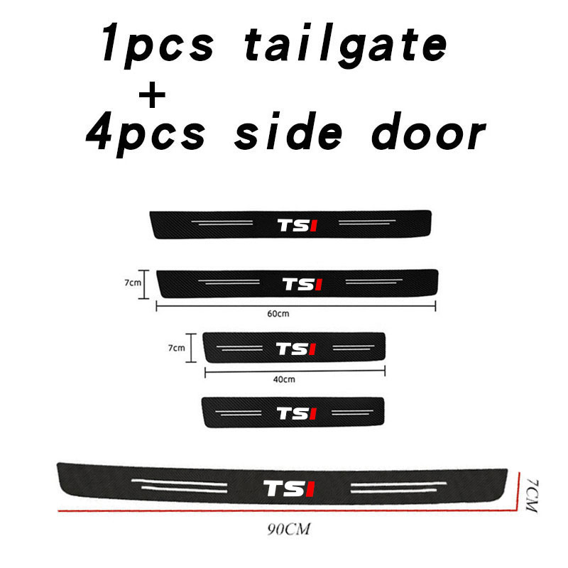 Car Door Sill Plate Protector  - огляд і ціна Crepe Pan Carbon
